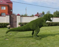 Топиари Динозавр, ландшафтная фигура 1,5*3,5*1 м