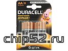 Батарейка Duracell "LR6/MN1500" 1,5 В AA (6шт./уп.) (ret)