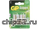 Батарейка GP "Super GP14A-2CR2" 1,5 В C/LR14 (2шт./уп.) (ret)