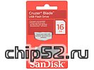 Накопитель USB flash 16ГБ SanDisk "Cruzer Blade", черно-красный (USB2.0)
