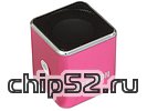Акустическая система Flextron "F-CPAS-320B1-PK", 3Вт, с MP3 плеером, с FM-радио, портативная, розовый (ret)