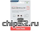 Накопитель USB flash 32ГБ SanDisk "Ultra Dual 3.0" OTG, черный (USB3.0)