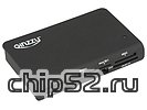 Картридер CF/SDXC/microSDHC/MMC/MS/M2/xD Ginzzu "GR-336B", внешн., черный (USB3.0) (ret)
