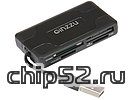 Картридер CF/MD/SDXC/microSD/MMC/MS/M2/xD Ginzzu "GR-416B", внешн., черный (USB2.0) (ret)