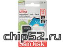 Карта памяти 16ГБ SanDisk "Ultra SDSQUNB-016G-GN3MA" microSD HC UHS-I Class10 + адаптер