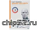 Программа для комплексной защиты Eset "NOD32 Smart Security" 3 ПК на 1 год, рус. (Box) (ret)