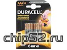 Батарейка Duracell "LR03/MN2400" 1,5 В AAA (6шт./уп.) (ret)
