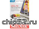 Накопитель USB flash 128ГБ SanDisk "Ultra Fit", черный (USB3.0)