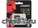 Карта памяти 32ГБ Kingston "SDCA10/32GB" microSD HC UHS-I Class10 + адаптер